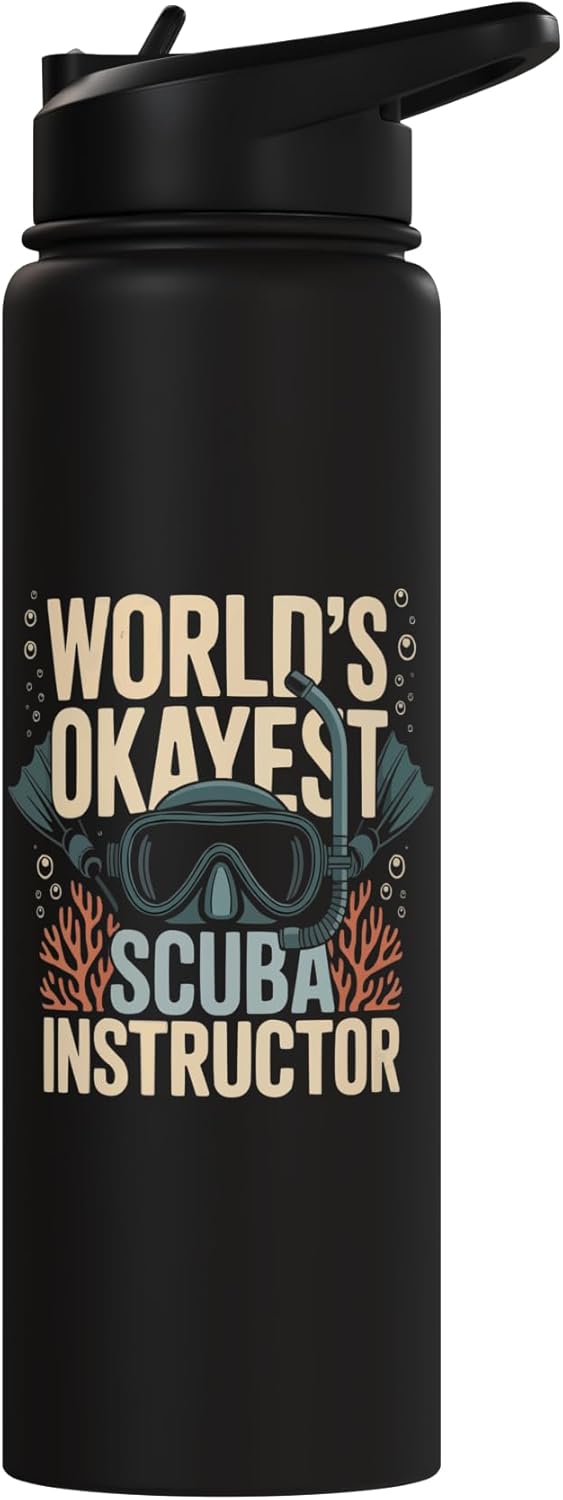 Bottella de agua aislada para instructor de buceo en acero inoxidable