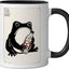 Taza de cerámica negra/blanca