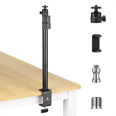 Soporte cámara bola 360° luz ajustable 16-37pulg