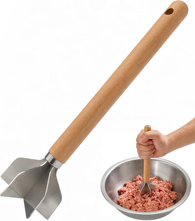 Triturador de carne acero inoxidable 11 pulgadas 6 cuchillas para carne molida y puré