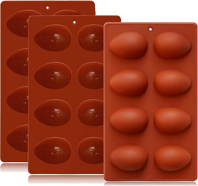 Moldes de silicona 3D para huevos de Pascua veganos y rellenos