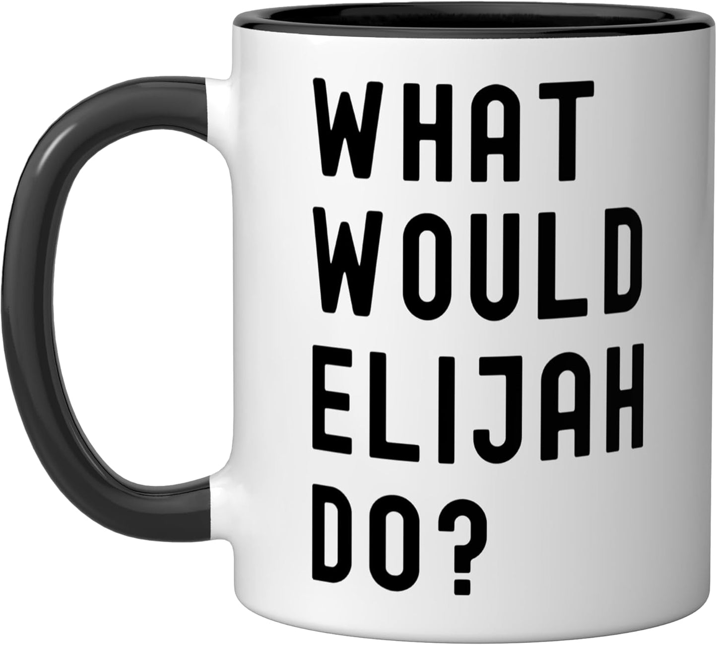 Taza cerámica What Would Elijah Do? Negro/Blanco