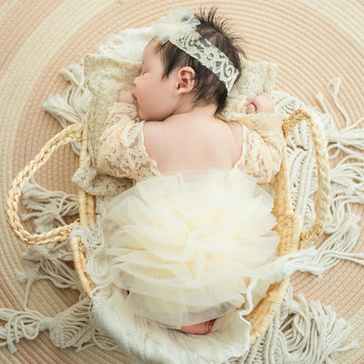 Traje foto recién nacido con diadema 0-3 meses