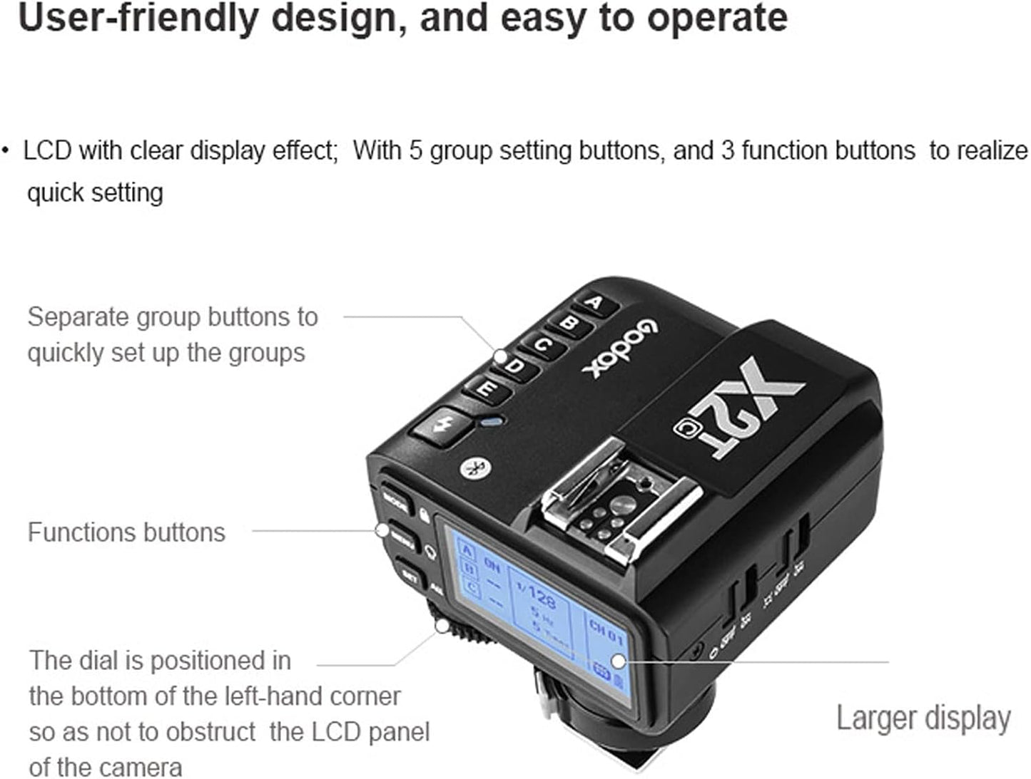 Disparador flash inalámbrico X2T-C para Canon Bluetooth 2.4G