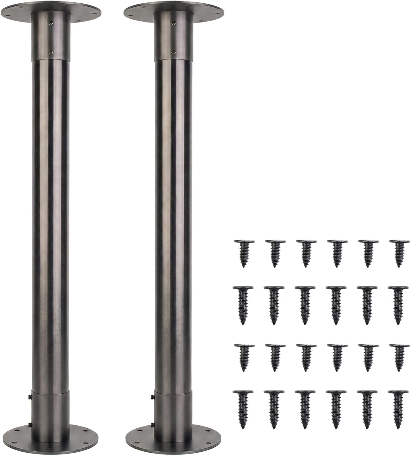 Patas mesa RV soportes base metal 27-29pulg ajustables