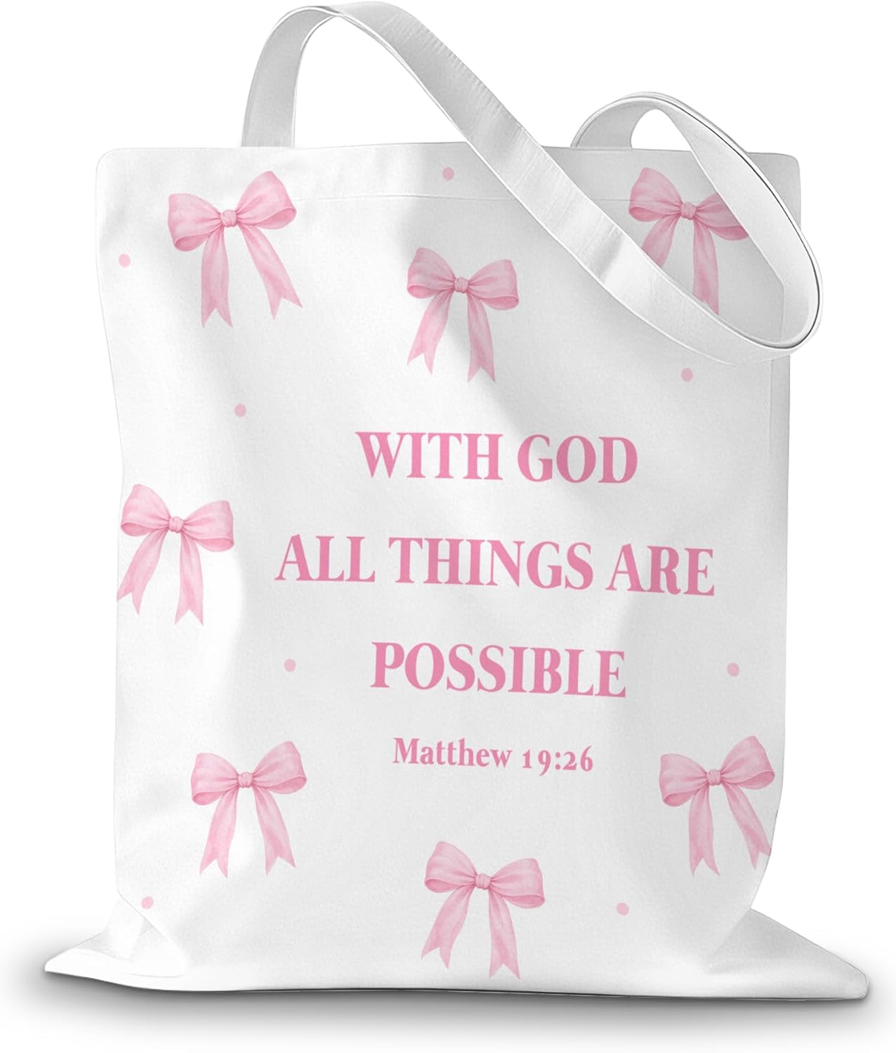 Bolsa compras reutilizable cristiana para mujer