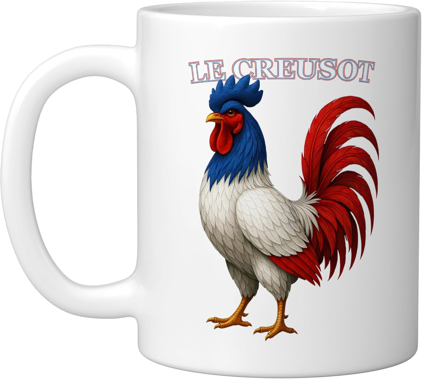 Taza Cerámica Recuerdo Francia Blanco