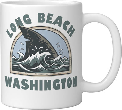 Taza cerámica souvenir vacaciones Long Beach Washington