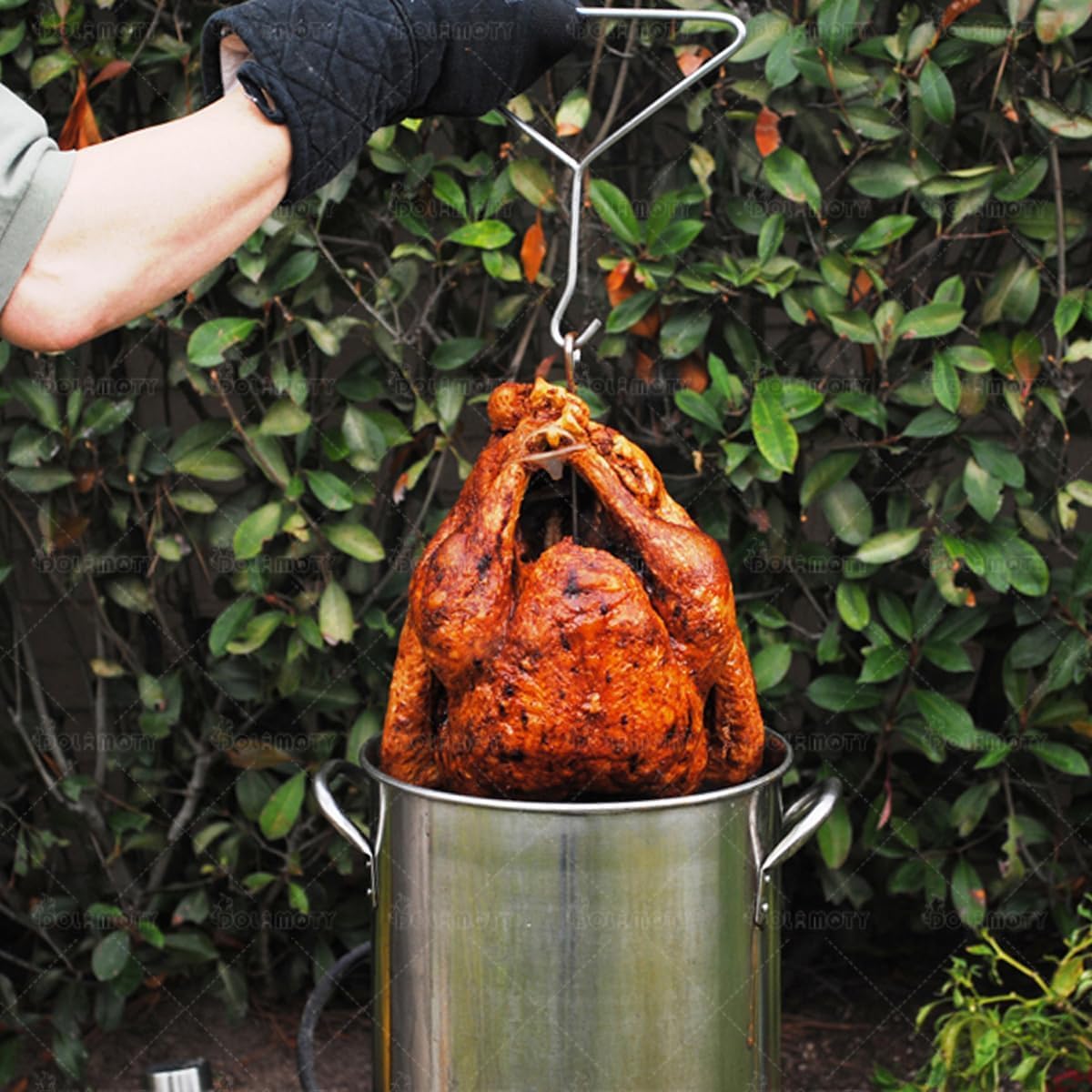Kit accesorios freidora pavo pincho vertical colgador pollo