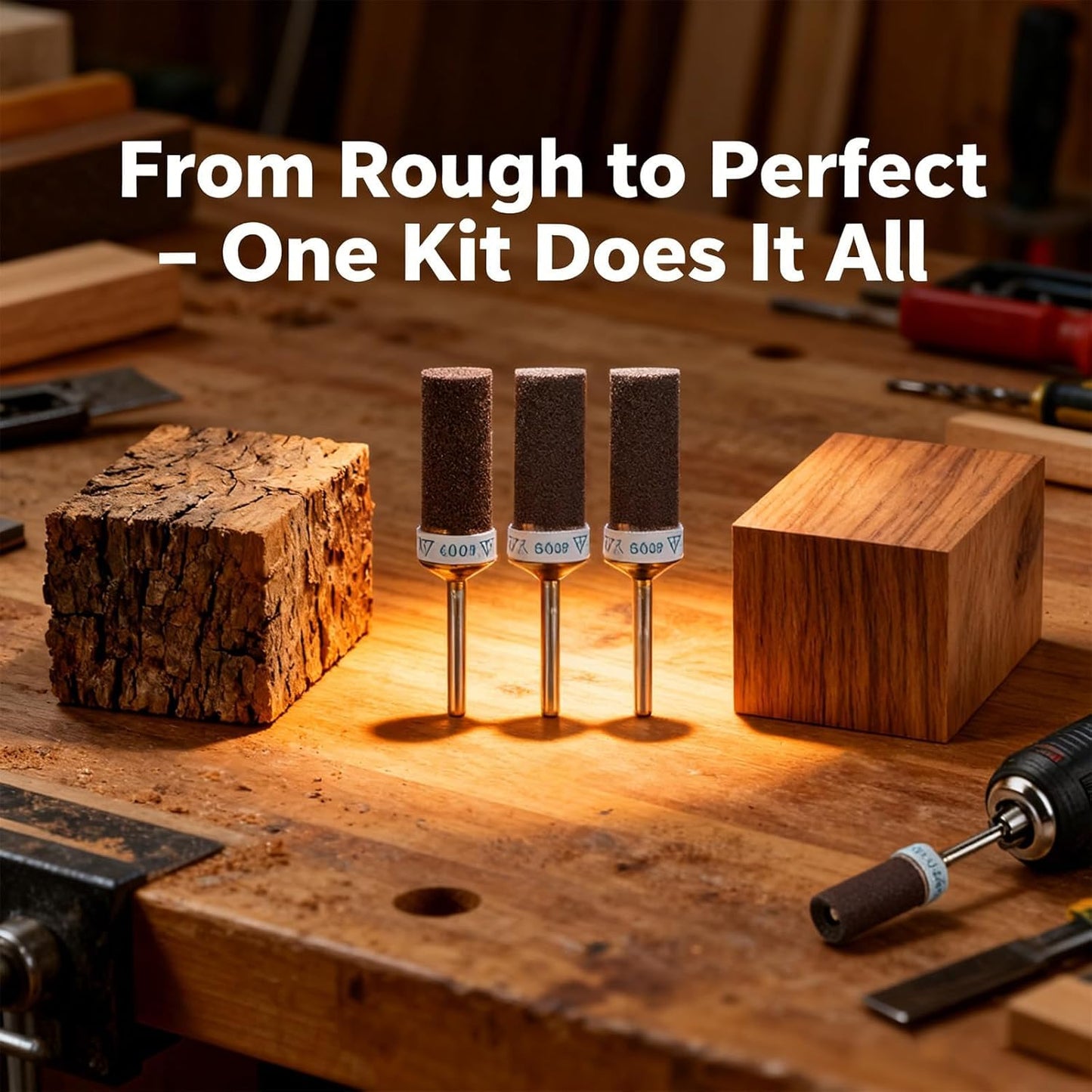 Kit 18 Pzas Lijadoras Dremel 400-2000 Grano Metal Madera