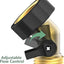 Conector manguera jardín cuello cisne válvula latón 3/4pulg set 2