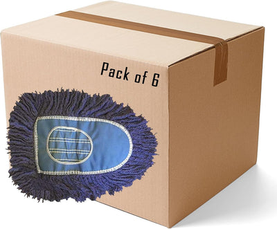 Cabezales trapeador polvo pack 6 color azul