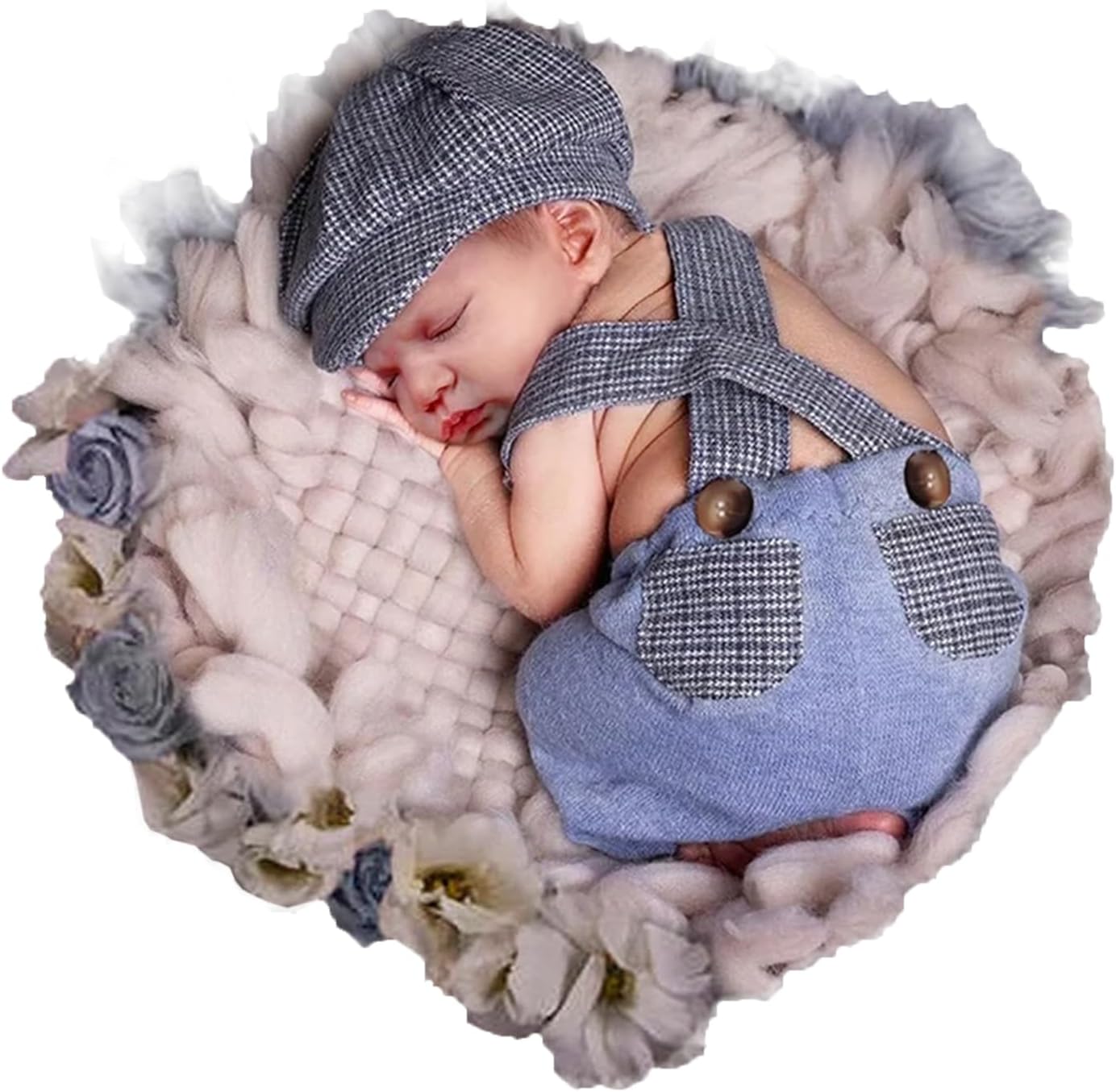 Traje bebé niño sesion foto con sombrero