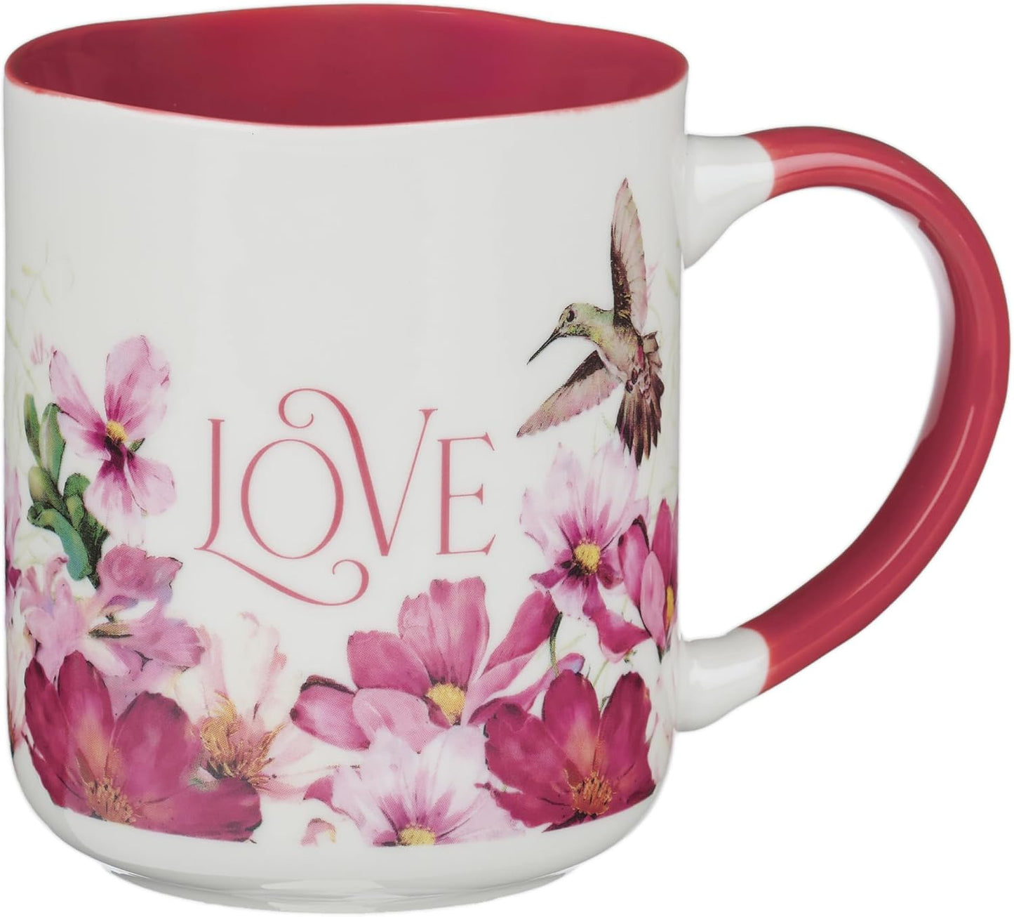 Taza de cerámica con versículo bíblico inspirador para mujer