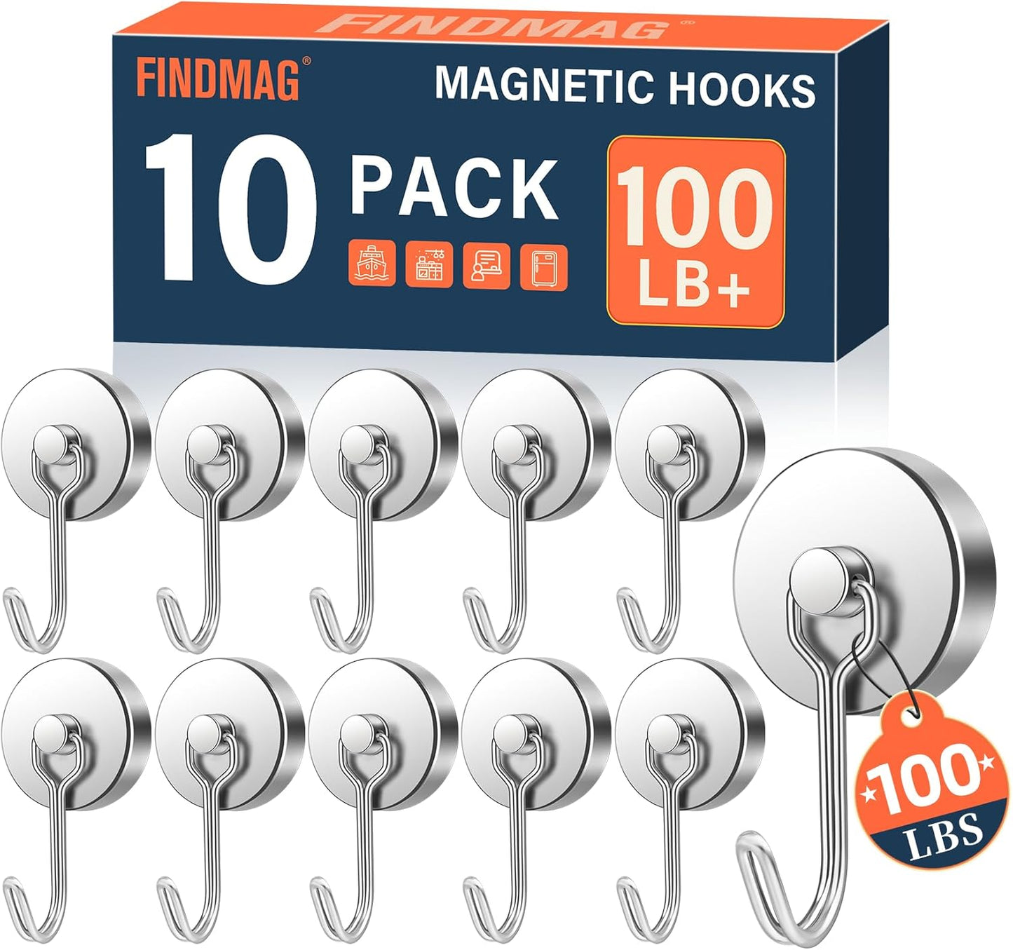 Ganchos magnéticos 100lb para cabinas de crucero y refrigeradores
