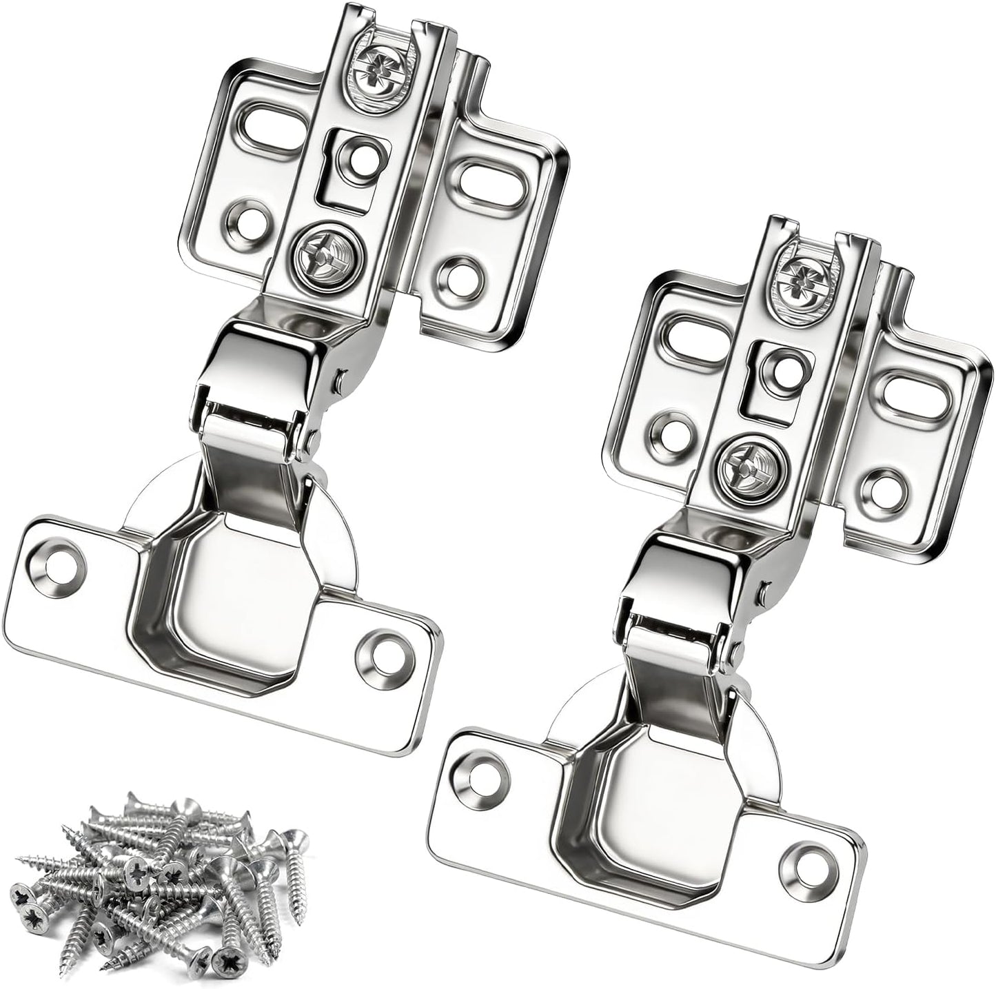 Pack 2 Bisagra cocina suave cierre 35mm 90-110 grados con tornillos