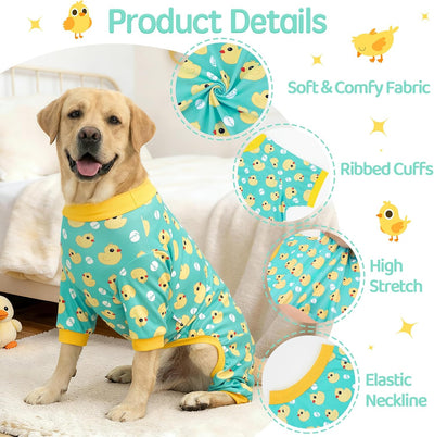 Pijama perros mediano grande elástico 4XL estampado pato
