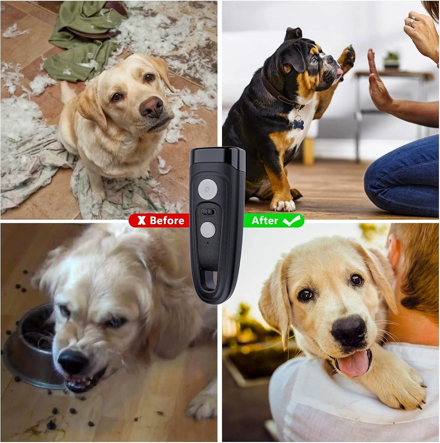 Dispositivo control ladridos perros entrenamiento eficaz