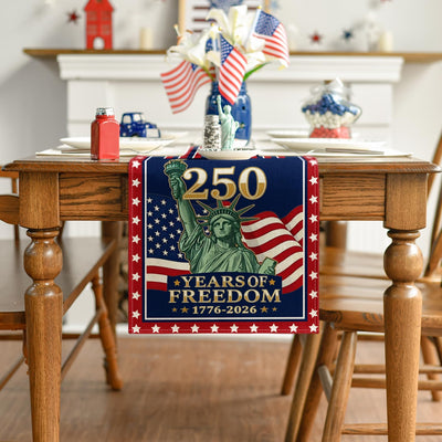 Camino mesa bandera EE.UU. 13x72pulg decoración patriótica