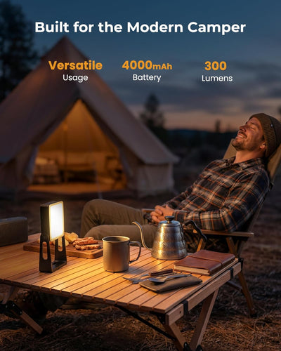 Luz LED portátil campamento 4000mAh recargable