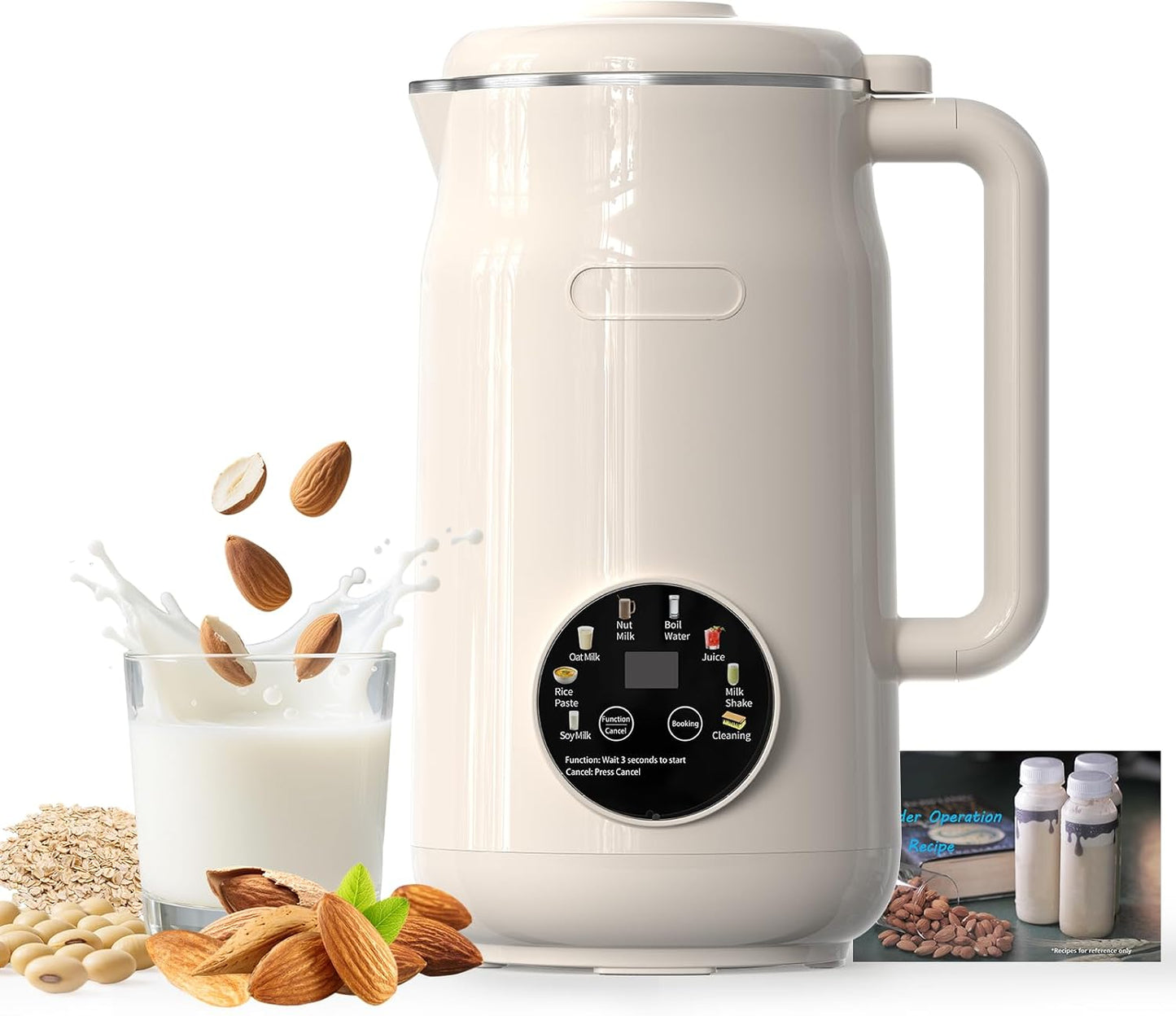 Máquina para hacer leche de nuez 8 en 1 con 10 cuchillas