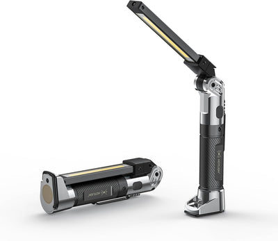 Linterna magnética recargable 1200 lúmenes 4000 mAh 3 modos taller