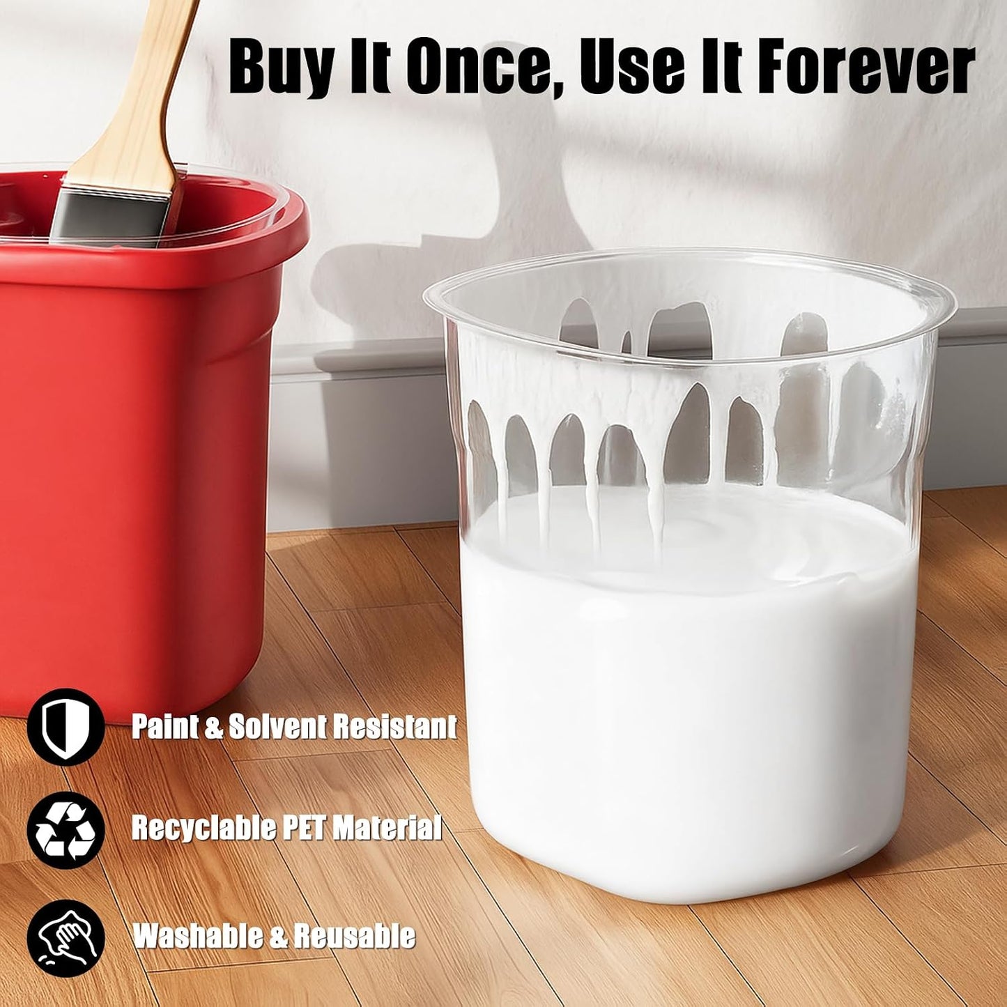 36 Forros Cubo Pintura Capacidad 1qt