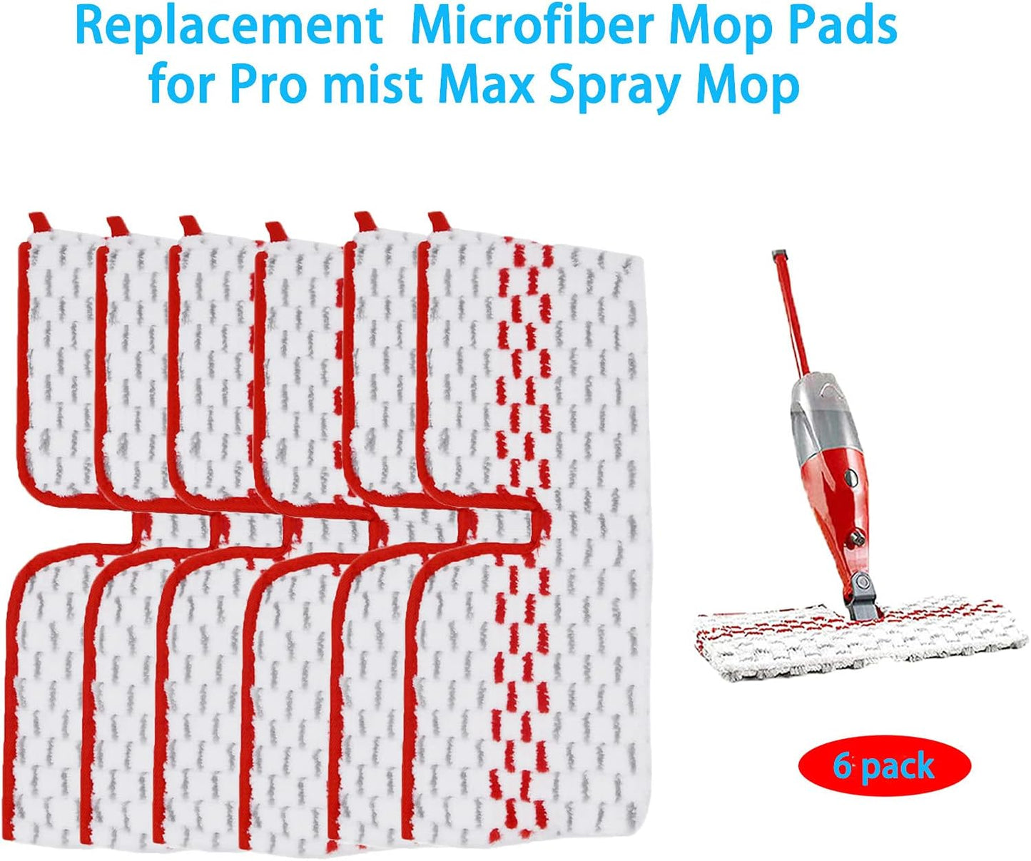 6 Pzas Almohadillas Microfibra Promist Max Reutilizables