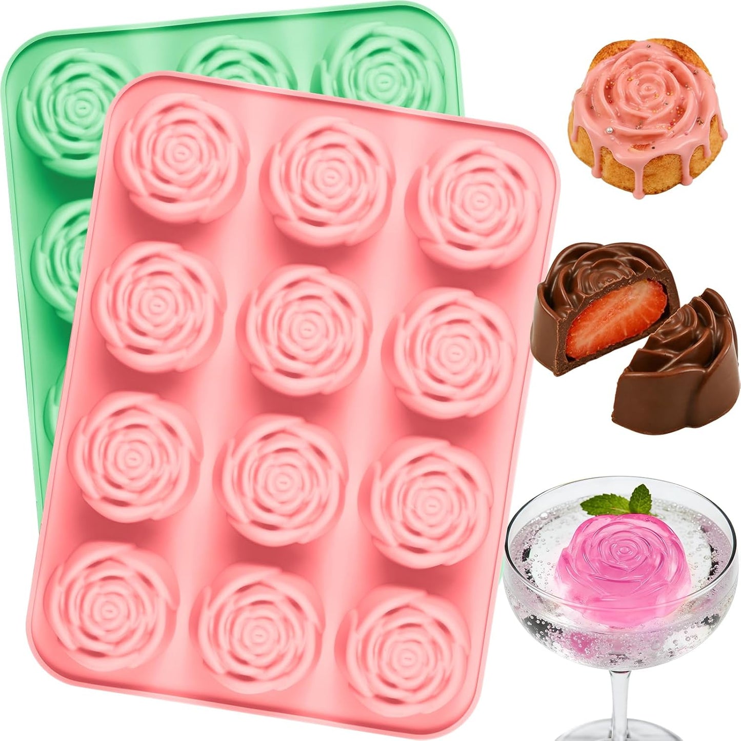 Molde silicona 24 cavidades para velas jabón