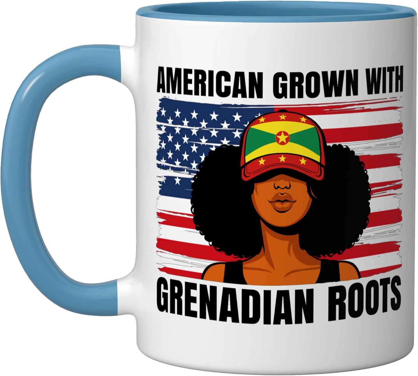 Taza Cerámica Girl Pride Grenada Heritage Azul/Blanco