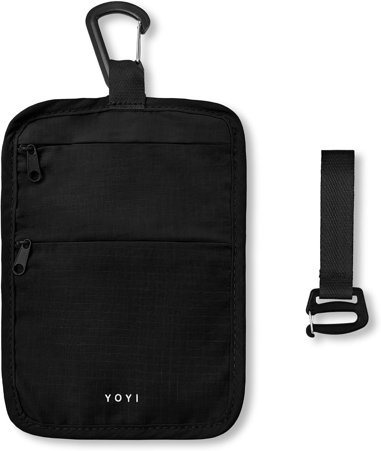 Cartera colgante viaje RFID antirrobo negro