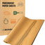 Papel pergamino marrón 9x13pulg antiadherente para horno y freidora