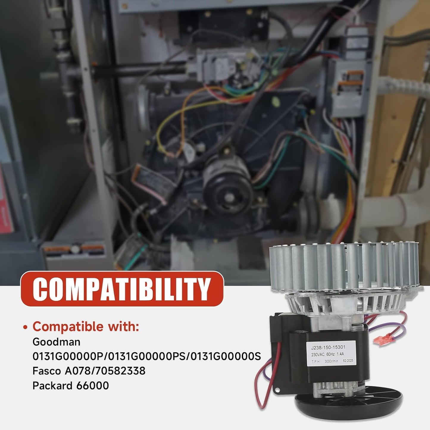 Motor soplador inductor horno comp Goodm