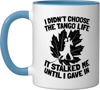 Taza de cerámica para baile tango argentina azul/blanco
