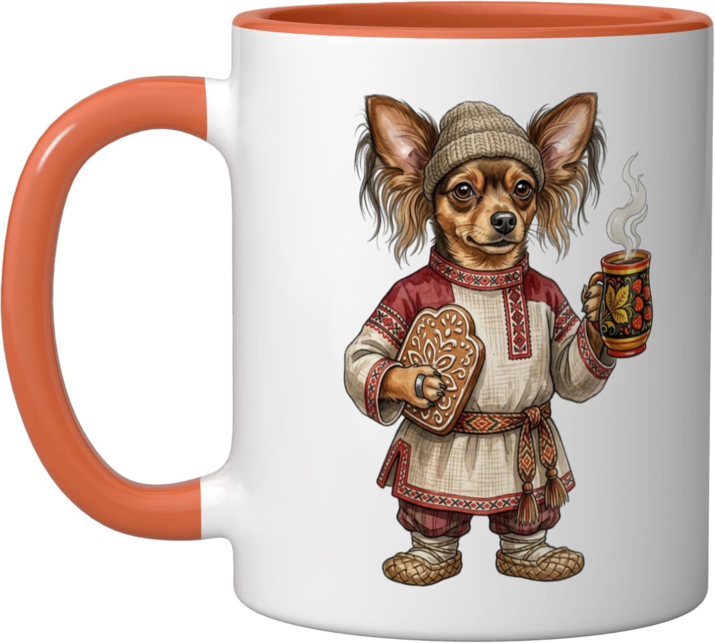 Taza Cerámica con Botella de Agua Caliente Perro Terrier