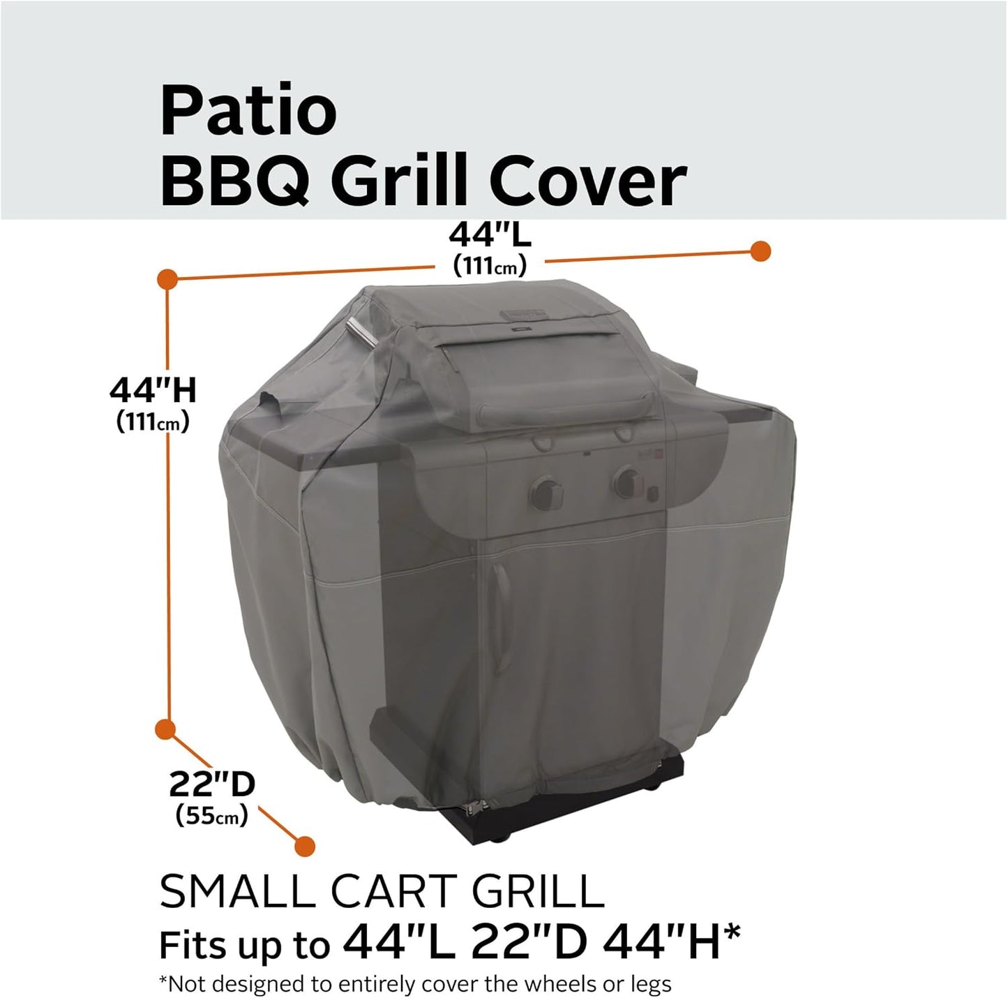 Cubierta parrilla barbacoa 44pulg resistente agua