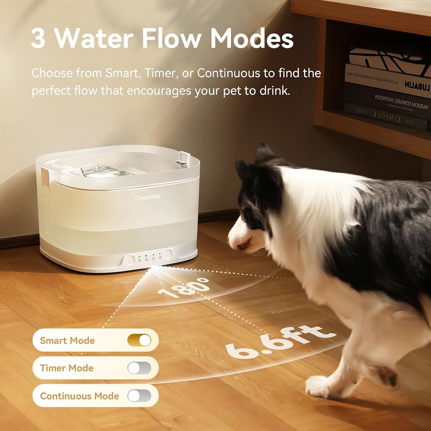 Fuente agua perros inalámbrica D1 Pro 4l acero inox