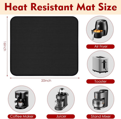 Alfombrilla silicona resistente calor para freidora aire horno
