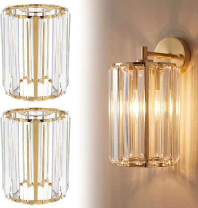 2 Pzas pantalla cristal E26/E27 1.65pulg x 5.1pulg