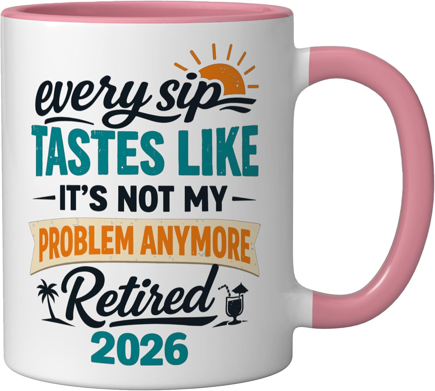 Taza Cerámica Every Sip Pink/White Retirada 2026