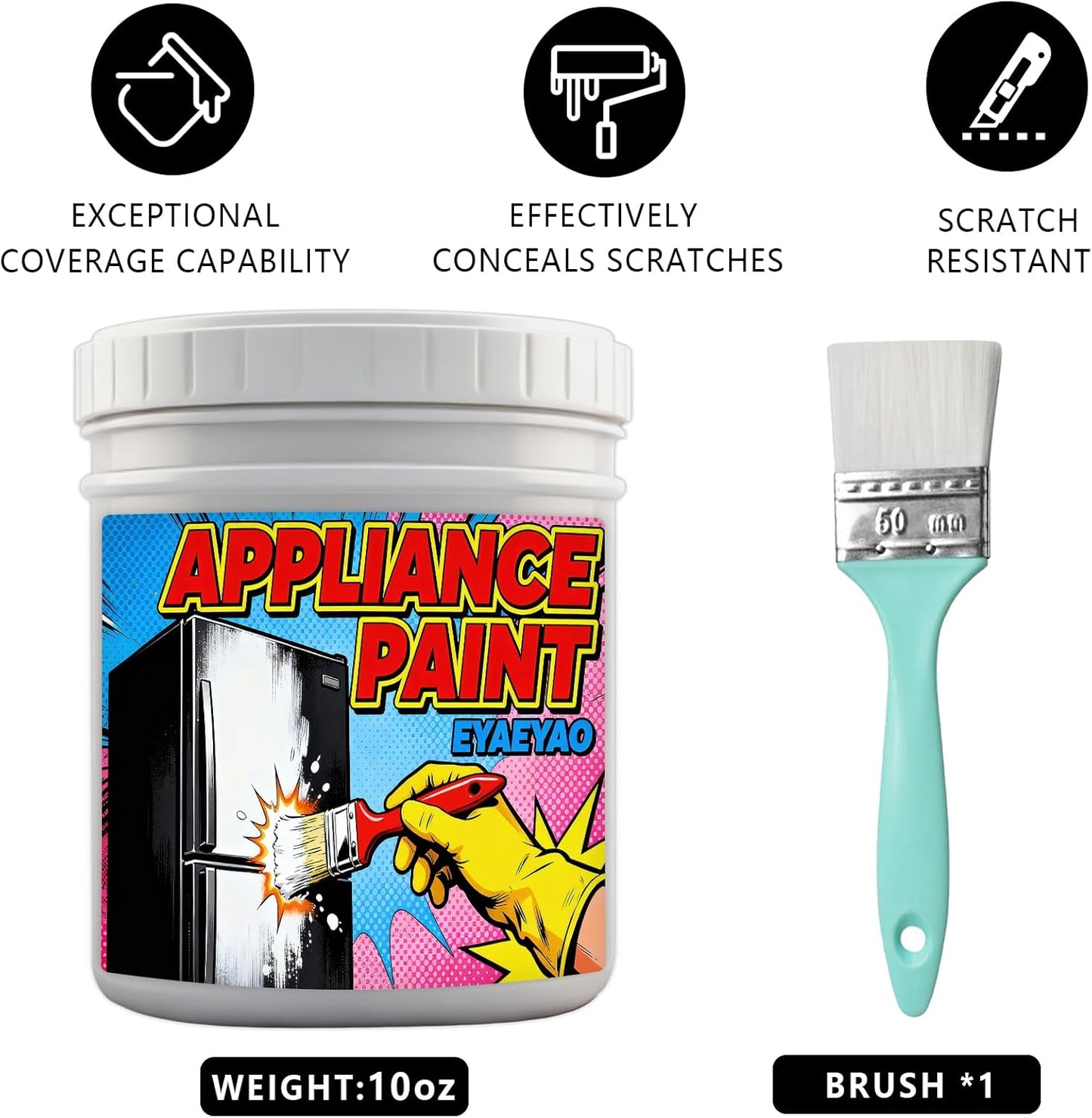 Pintura para electrodomésticos acero inox 10oz acabado resistente