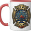 Taza Cerámica Bombero Rojo/Blanco Humorista