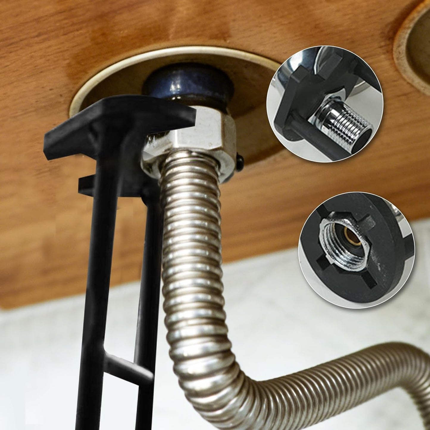 Juego 2 llaves multifuncionales grifo cocina baño