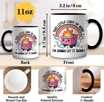 Taza café cerámica diseño fuego This Little Light of Mine 11oz