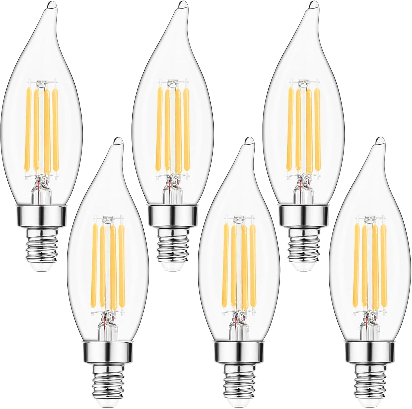 Bombillas LED E12 regulables 2700K set 6