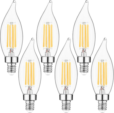 Bombillas LED E12 regulables 2700K set 6