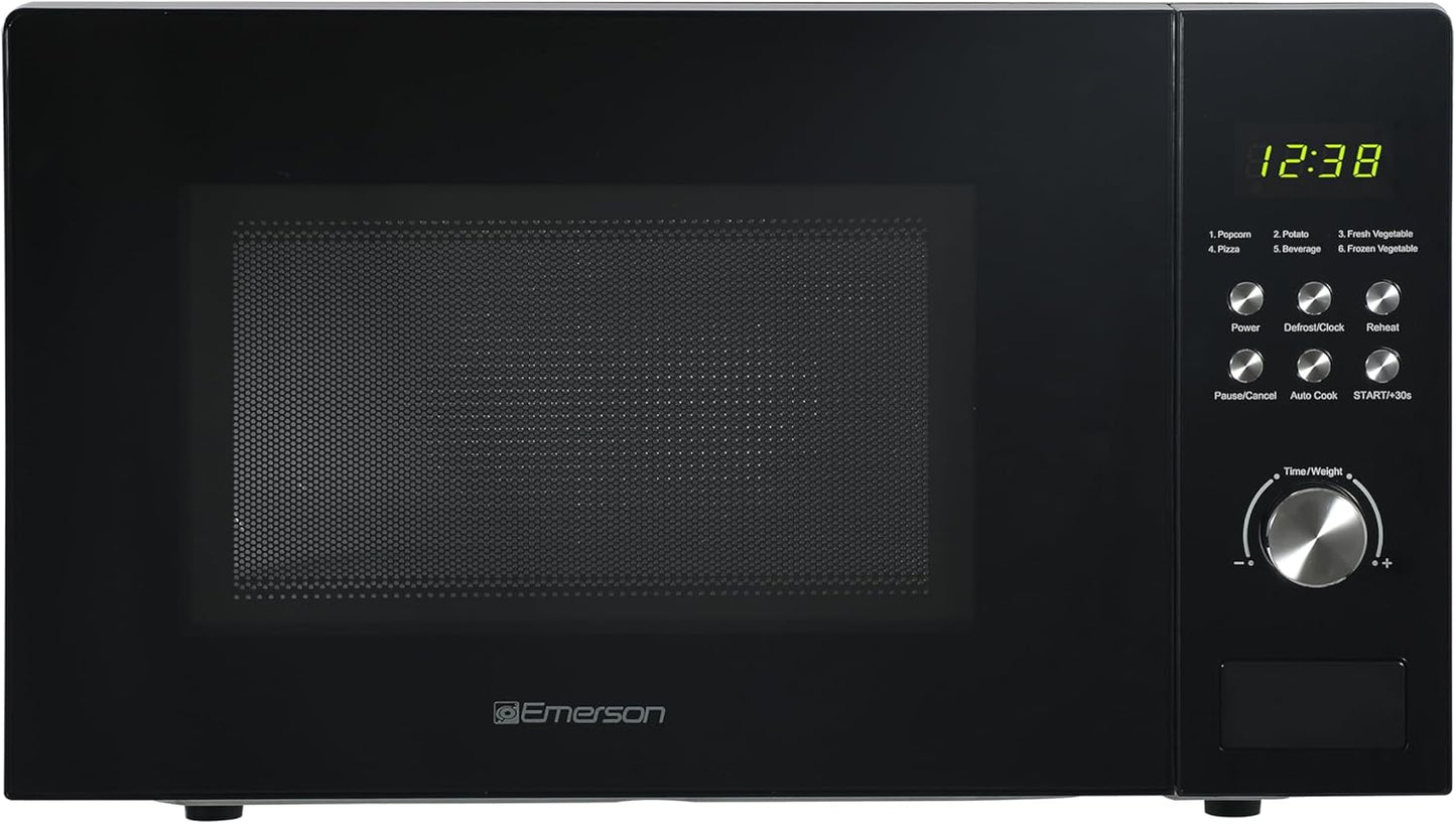 Horno microondas encimera 1000W 10 niveles LED con plato vidrio