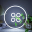 Letrero Neón Botón LED Decoración Pared Regalo Niños