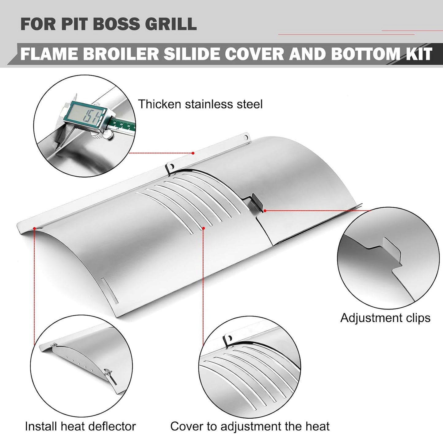 Kit repuesto Pit Boss 700 Series cubierta deslizante