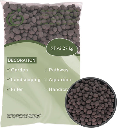 Guijarros arcilla expandida 5lb hidroponia drenaje negro